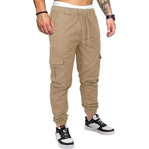 NWOT Mens Fashion Joggers Sports Pants Casual Cotton Cargo Pants Gym Sweatpants